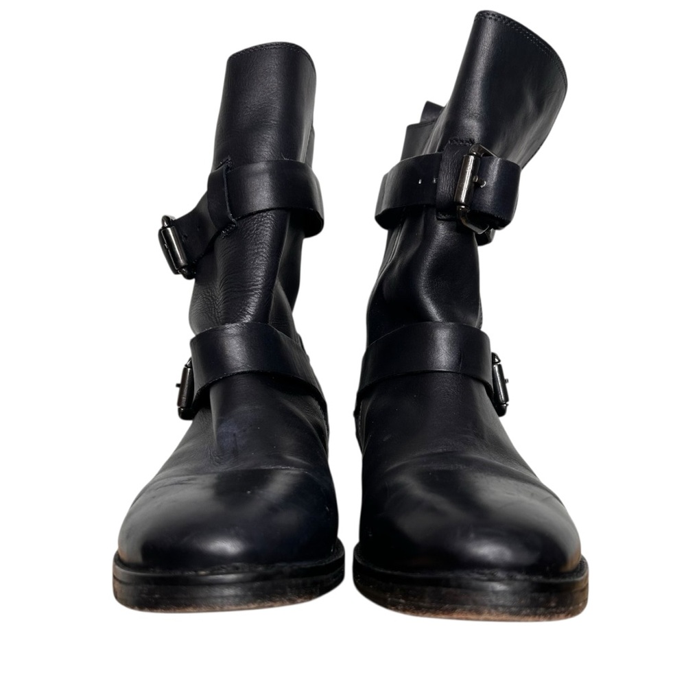 Vintage Foundry Co Sherry Boots 8 Black Studded Moto Biker Goth Punk - Picture 5 of 12